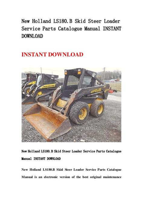 new holland skid steer manual download|new holland ls180 manual.